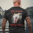 That Silly Cat Meme For The Internet Age Generation Men's T-shirt Back Print Gifts for Old Men