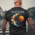 Sistema Solar Para Niños Niños Planetas Ciencia Amantes Del Camiseta Hombre Estampado Espalda Regalos para ancianos