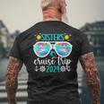 Sisters Cruise Trip 2024 Vacation Travel Sisters Cruising Men's T-shirt Back Print Gifts for Old Men