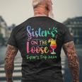 Sister's Trip 2024 Sisters' On The Loose Tie Dye Men's T-shirt Back Print Gifts for Old Men
