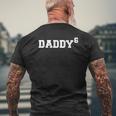Sixth 6Th Time Daddy Dad Of Six Kids Father's Day Mens Back Print T-shirt Gifts for Old Men