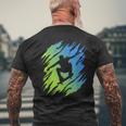 Skating Skateboarder Skater Children's Skateboard Men's T-shirt Back Print Gifts for Old Men
