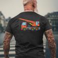 Skid Sr Loader Idea Construction Enthusiast Men's T-shirt Back Print Gifts for Old Men