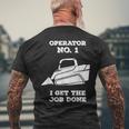 Skid Sr Operator I Get The Job Done Men's T-shirt Back Print Gifts for Old Men