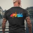 Skyline Nuremberg T-Shirt mit Rückendruck Geschenke für alte Männer