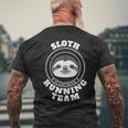 Sloth Running Team Lets Take A Nap Instead Men's T-shirt Back Print Gifts for Old Men