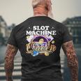 Slotmaschine Queen Casino Las Vegas Gambling T-Shirt mit Rückendruck Geschenke für alte Männer