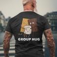 Smores Group Hug Marshmallow Chocolate Men's T-shirt Back Print Gifts for Old Men