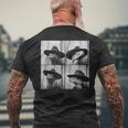 Snake In Cowboy Hat Animal Photobooth Snake Owner Men's T-shirt Back Print Gifts for Old Men