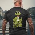 Snake Lover Animal Sayings Snakes Men's T-shirt Back Print Gifts for Old Men