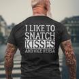 I Like To Snatch Kisses And Vice Versa Vintage Cute Couple Men's T-shirt Back Print Gifts for Old Men