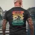 A Snowboard Men's T-shirt Back Print Gifts for Old Men