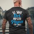 So Sieht Der Beste Papa Der Welt Aus T-Shirt mit Rückendruck Geschenke für alte Männer