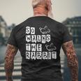 So Walks He Rabbit So Läuft Der Hase Denglisch Fun Saying T-Shirt mit Rückendruck Geschenke für alte Männer