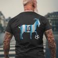 Soccer Football Greatest Of All Time Goat Number 10 Men's T-shirt Back Print Gifts for Old Men