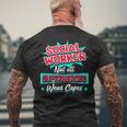 Social Worker Not All Superheroes Wear Capes Men's T-shirt Back Print Gifts for Old Men