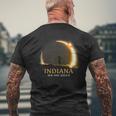 Solar Eclipse 2024 Indiana Total Solar Eclipse Men's T-shirt Back Print Gifts for Old Men
