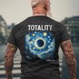 Solar Eclipse 2024 Totality April 8Th Astronomy Science Men's T-shirt Back Print Gifts for Old Men