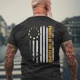 Solar Eclipse 2024 Usa Flag Phases Of The Solar Eclipse Men's T-shirt Back Print Gifts for Old Men
