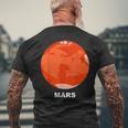 Solar System Group Costumes Giant Planet Mars Costume Men's T-shirt Back Print Gifts for Old Men