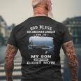 My Son Is Uss Abraham Lincoln Cvn Men's T-shirt Back Print Gifts for Old Men