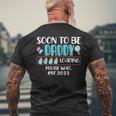Soon To Be Daddy 2023 Loading Baby Shower Gender Reveal Men's T-shirt Back Print Gifts for Old Men