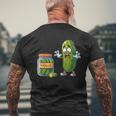 Sorpresa Divertida De Pepinillos Con Un Pepino Y Un Frasco Para Los Amantes De Los Pepinillos Camiseta Hombre Estampado Espalda Regalos para ancianos