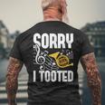 Sorry I Tooted French Horn Player French Hornist Men's T-shirt Back Print Gifts for Old Men
