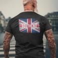 Southend United Kingdom British Flag Vintage Uk Souvenir Men's T-shirt Back Print Gifts for Old Men