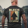 With Spengler Karosseriebauer Plumber Sheet Metal Versteher T-Shirt mit Rückendruck Geschenke für alte Männer