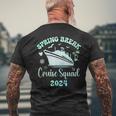 Spring Break Cruise Squad 2024 Trip Family Matching Vacation Men's T-shirt Back Print Gifts for Old Men