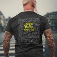 Square Root Of 676 26 Years Old Math Lover 26Th Bday Men's T-shirt Back Print Gifts for Old Men