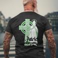 St Patrick Ora Pro Nobis Catholic Ireland Prayer Christian Men's T-shirt Back Print Gifts for Old Men