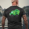St Patrick's Day Irish Dump Truck Driver Boys Holiday Mens Back Print T-shirt Gifts for Old Men
