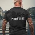 Stand Up Fight Back Activist Civil Rights Protest Vote Men's T-shirt Back Print Gifts for Old Men