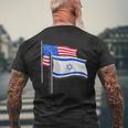 I Stand With Israel Israeli Palestinian Conflict Pro Israel Men's T-shirt Back Print Gifts for Old Men