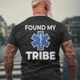 Star Of Life Found My Tribe Ems Pride Emt Men's T-shirt Back Print Gifts for Old Men