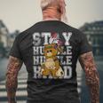 Stay Humble Hustle Hard Native American Bear Men's T-shirt Back Print Gifts for Old Men