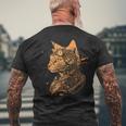 Steam Punk Catkitten Kitty Steampunk T-Shirt mit Rückendruck Geschenke für alte Männer