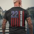 Stop Veteran Suicide Prevention Awareness 22 Veterans A Day Men's T-shirt Back Print Gifts for Old Men