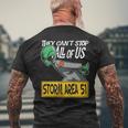 Storm Area 51 They Can't Stop All Of Us Running Alien Men's T-shirt Back Print Gifts for Old Men