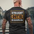 Straight Outta Canton Ohio Usa Retro Distressed Vintage Men's T-shirt Back Print Gifts for Old Men
