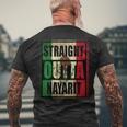 Straight Outta Nayarit MexicoMen's T-shirt Back Print Gifts for Old Men