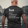 Sue Definition Personalized Name Birthday Idea Men's T-shirt Back Print Gifts for Old Men