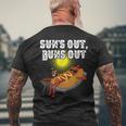 Suns Out Hot Dog Buns Out Sausage Bbq Food Barbecue Men's T-shirt Back Print Gifts for Old Men