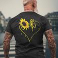 You Are My Sunshine Sunflower And Horse Lovers Men's T-shirt Back Print Gifts for Old Men