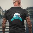 Surfing Surf And Ride The Wave Surfer Men's T-shirt Back Print Gifts for Old Men