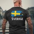 Sweden Sweden Elk Viking Scandinavia Sverige Norden T-Shirt mit Rückendruck Geschenke für alte Männer