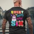 Sweet Sassy And Six Birthday For Girls 6 Year Old Men's T-shirt Back Print Gifts for Old Men