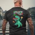 T-Rex Bouldering And Climbing T-Shirt mit Rückendruck Geschenke für alte Männer